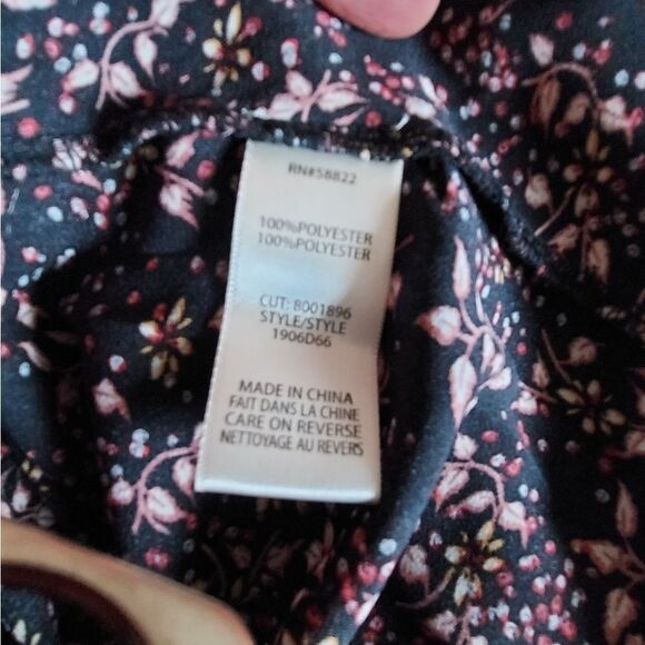 Max Studio Midi Dress Floral Print Smocked Waist Size S - Picture 7 of 7